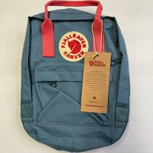 Fjallraven Kanken Mini Backpack Frost Blue w Pink New With Tags
